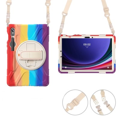 Tugevdatud turvalisus kaaned - värviline / punane (Galaxy Tab S7 11" / S8 11" / S9 11" / S9 FE 5G / S10 Lite)-st-st-st