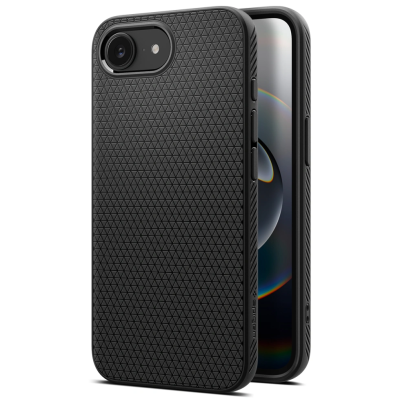 "Spigen" Liquid Air Mag fit ümbris - must (iPhone 17e / 16e)