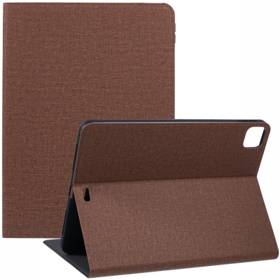 "X-LEVEL" Tahke tekstiilist kaaned - pruun (iPad Air 11 2026 / iPad Air 11 2025 / iPad Air 11 2024)-st