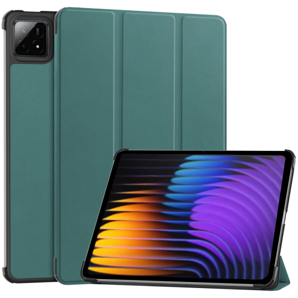 „Saige" Tahke kaaned - roheline (Xiaomi Pad 7 / Pad 7 Pro / Pad 8 / Pad 8 Pro / Poco Pad X1)