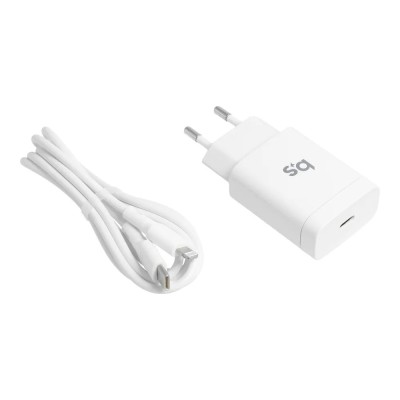 „Blue Star“ seinalaadija (Max 18W) + USB-C Lightning kaabel - valge