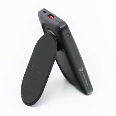 „Forcell“ Magnetic Mini Air MagStand väline aku - must (10000 mAh, 20W)