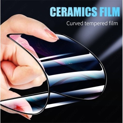 „Ceramics“ hübriid ekraani kaitsekile (täielik katvus) - must (Galaxy A15 5G / A15 4G)