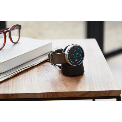 „Motorola“ Moto 360 išmanusis laikrodis (smartwatch) - pilkas / Priedai.lt