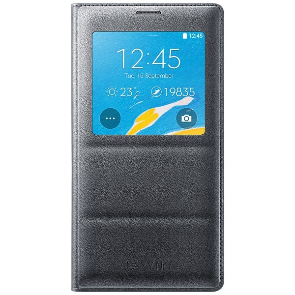 „Samsung“ S View Cover tahke kaaned - must (Galaxy Note 4)