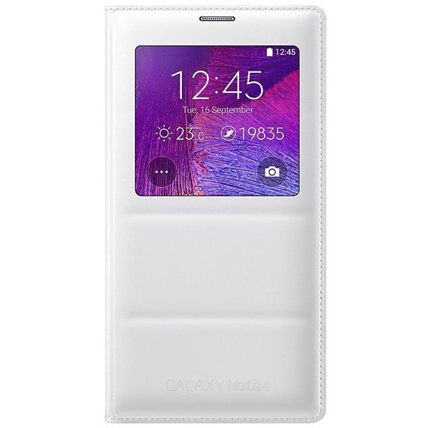 „Samsung“ S View Cover tahke kaaned - valge (Galaxy Note 4)