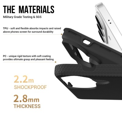 „TUKU“ Shockproof kõva silikoonümbris - must (Galaxy S26+)