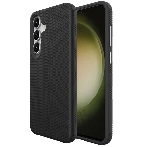 „TUKU“ Shockproof kõva silikoonümbris - must (Galaxy S25 FE)