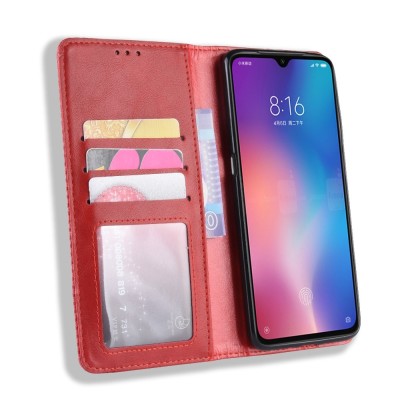 „Vintage“ tahke kaaned - punane (Mi 9 Lite)