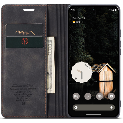"CaseMe" Retro tahke kaaned - must (Pixel 10 Pro XL)