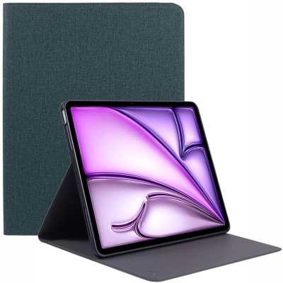 "X-LEVEL" Tahke tekstiilist kaaned - roheline (iPad Air 13 2026 / iPad Air 13 2025 / iPad Air 13 2024)