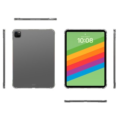 Tugevdatud turvalisus Kõva silikoon (TPU) kaaned - läbipaistev (iPad Pro 13 (2025) / 13 (2024))
