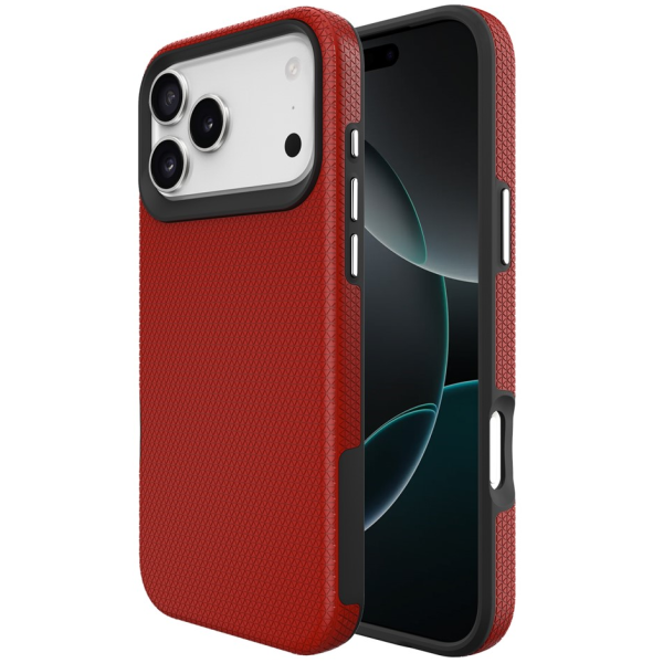 "TUKU“ Shockproof Magsafe kõva silikoonümbris - punane (iPhone 17 Pro)