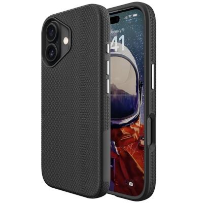 „TUKU“ Shockproof Magsafe kõva silikoonümbris - must (iPhone 17)