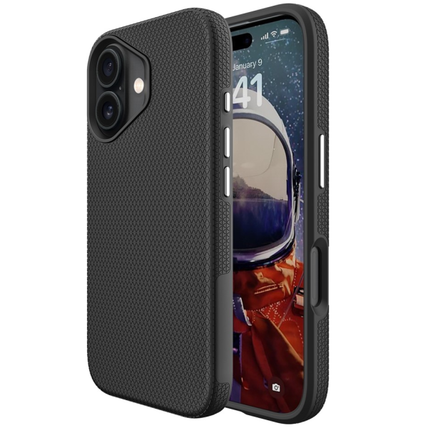„TUKU“ Shockproof Magsafe kõva silikoonümbris - must (iPhone 17)