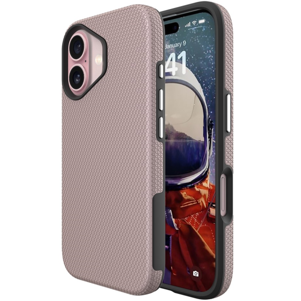 "TUKU“ Shockproof Magsafe kõva silikoonümbris - roosa (iPhone 17)