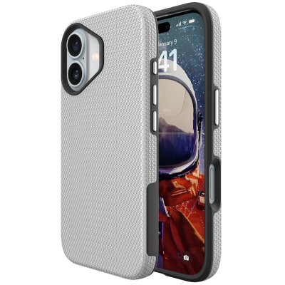"TUKU“ Shockproof Magsafe kõva silikoonümbris - hõbedane (iPhone 17)