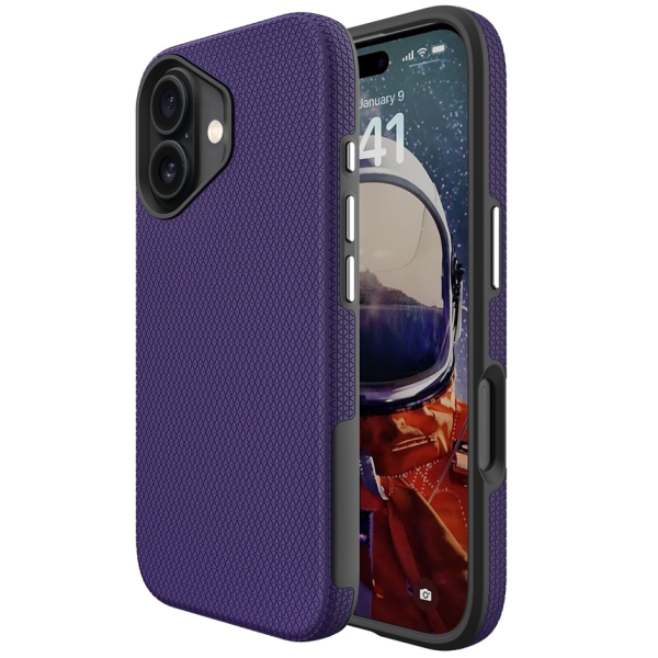 "TUKU“ Shockproof Magsafe kõva silikoonümbris - lilla (iPhone 17)