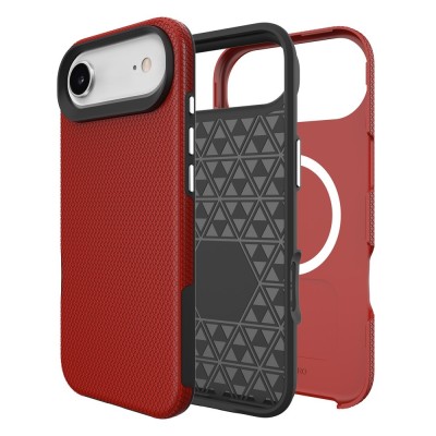 "TUKU“ Shockproof Magsafe kõva silikoonümbris - punane (iPhone Air)