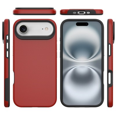 "TUKU“ Shockproof Magsafe kõva silikoonümbris - punane (iPhone Air)