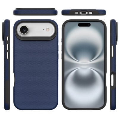 "TUKU“ Shockproof Magsafe kõva silikoonümbris - sinine (iPhone Air)