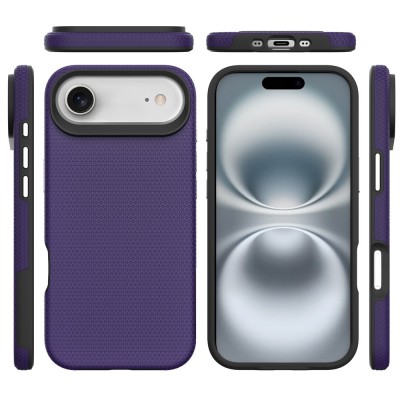 "TUKU“ Shockproof Magsafe kõva silikoonümbris - lilla (iPhone Air)