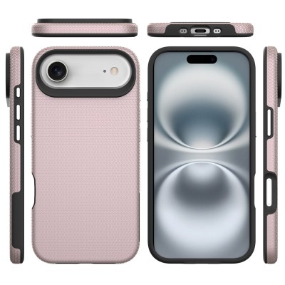 "TUKU“ Shockproof Magsafe kõva silikoonümbris - roosa (iPhone Air)