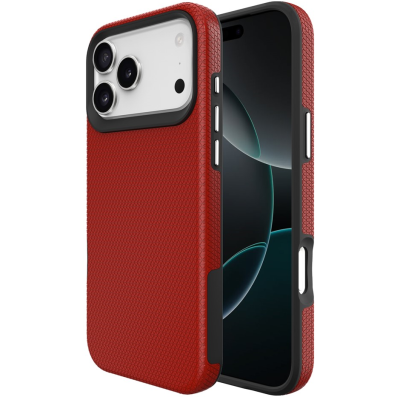 "TUKU“ Shockproof Magsafe kõva silikoonümbris - punane (iPhone 17 Pro Max)
