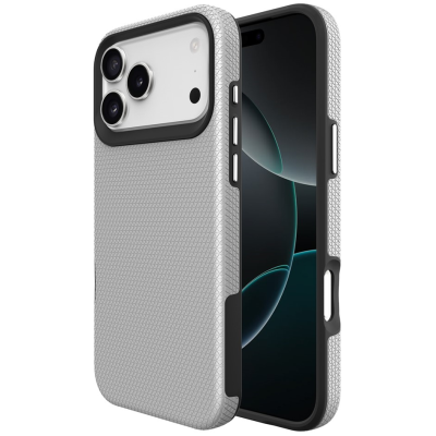 "TUKU“ Shockproof Magsafe kõva silikoonümbris - hõbedane (iPhone 17 Pro Max)