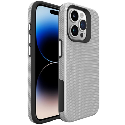 "TUKU“ Shockproof Magsafe kõva silikoonümbris - hõbedane (iPhone 16 Pro Max)