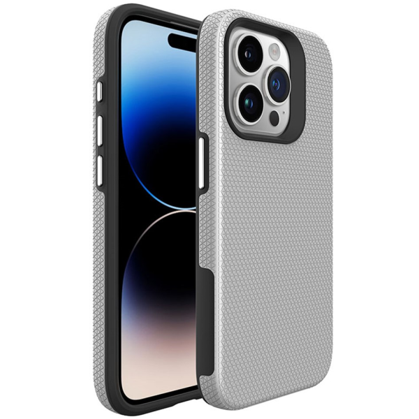 "TUKU“ Shockproof Magsafe kõva silikoonümbris - hõbedane (iPhone 16 Pro Max)