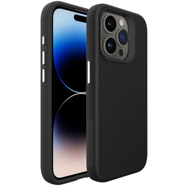 „TUKU“ Shockproof Magsafe kõva silikoonümbris - must (iPhone 16 Pro Max)