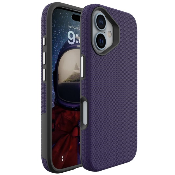 "TUKU“ Shockproof Magsafe kõva silikoonümbris - lilla (iPhone 16)