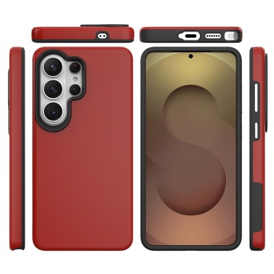 "TUKU“ Shockproof Magsafe kõva silikoonümbris - punane (Galaxy S26 Ultra)