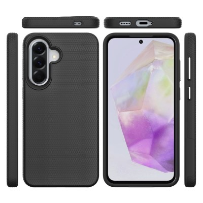"TUKU“ Shockproof Magsafe kõva silikoonümbris - must (Galaxy A57)