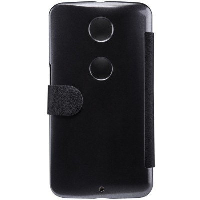 Motorola Nexus 6 Nillkin Fresh atverčiamas juodas odinis dėklas - knygutė / Priedai.lt