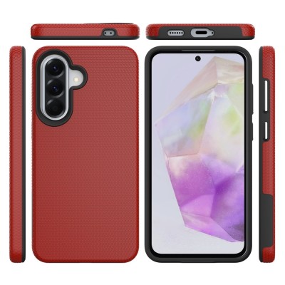"TUKU“ Shockproof Magsafe kõva silikoonümbris - punane (Galaxy A57)