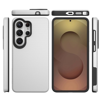 "TUKU“ Shockproof Magsafe kõva silikoonümbris - hõbedane (Galaxy S25 Ultra)