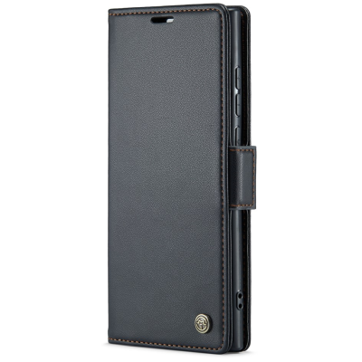"CaseMe" Leather tahke kaaned - must (Galaxy S23 Ultra)