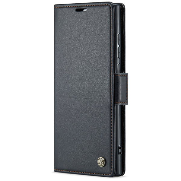 "CaseMe" Leather tahke kaaned - must (Galaxy S23 Ultra)