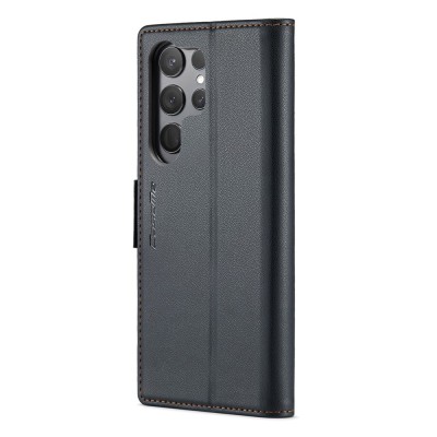 "CaseMe" Leather tahke kaaned - must (Galaxy S23 Ultra)