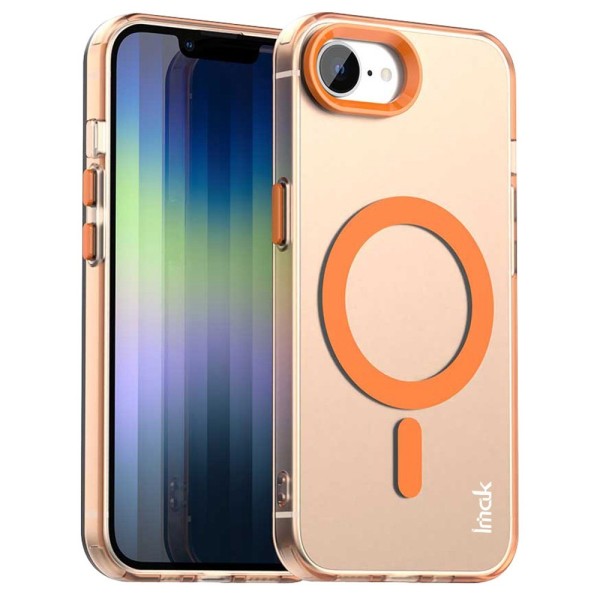 "IMAK" Candy MagSafe matt kõva silikoon (TPU) ümbris – oranž (iPhone 17e / 16e)