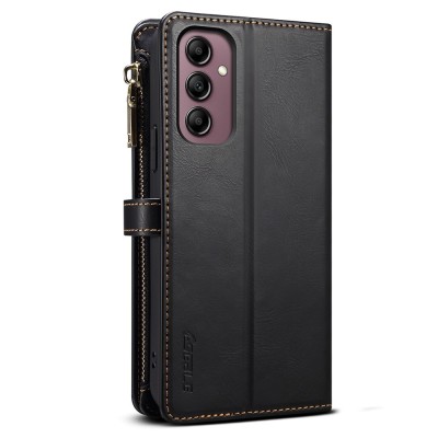 „ESEBLE“ Retro Solid kaaned eemaldatava rahakotiga - must (Galaxy A55)
