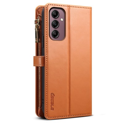„ESEBLE“ Retro Solid kaaned eemaldatava rahakotiga - pruun (Galaxy A55)