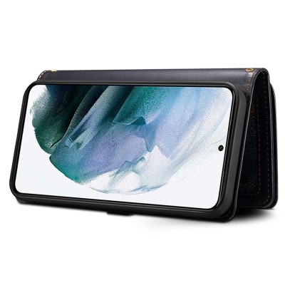„ESEBLE“ Retro Solid kaaned eemaldatava rahakotiga - must (Galaxy S24+)
