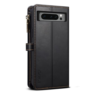 „ESEBLE“ Retro Solid kaaned eemaldatava rahakotiga - must (Pixel 8 Pro)