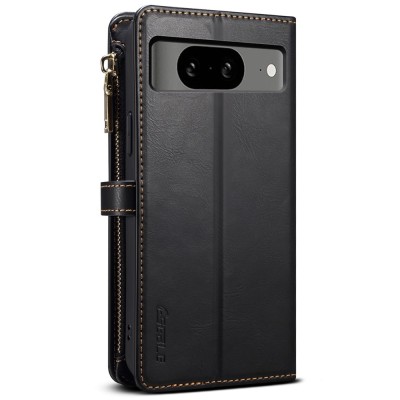 „ESEBLE“ Retro Solid kaaned eemaldatava rahakotiga - must (Pixel 8)