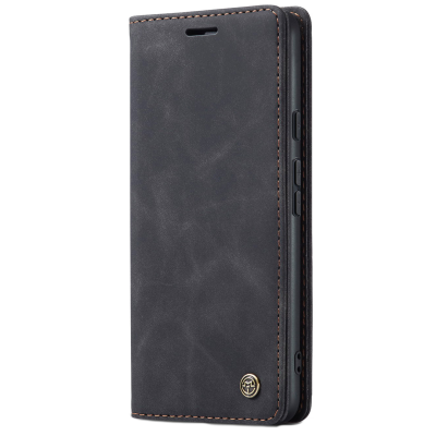 "CaseMe" Retro tahke kaaned - must (OnePlus Nord)