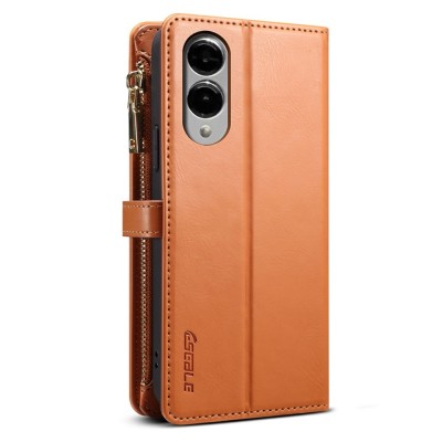 „ESEBLE“ Retro Solid kaaned eemaldatava rahakotiga - pruun (Galaxy S25 Edge)
