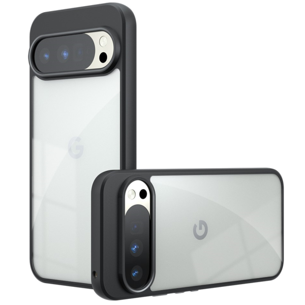 "Mofan" läbipaistev kõva silikoon (TPU) ümbris – must (Pixel 10 Pro XL)
